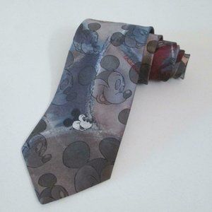Vintage Cervantes Mickey Mouse Mens Tie Disney Necktie Hidden Mickeys